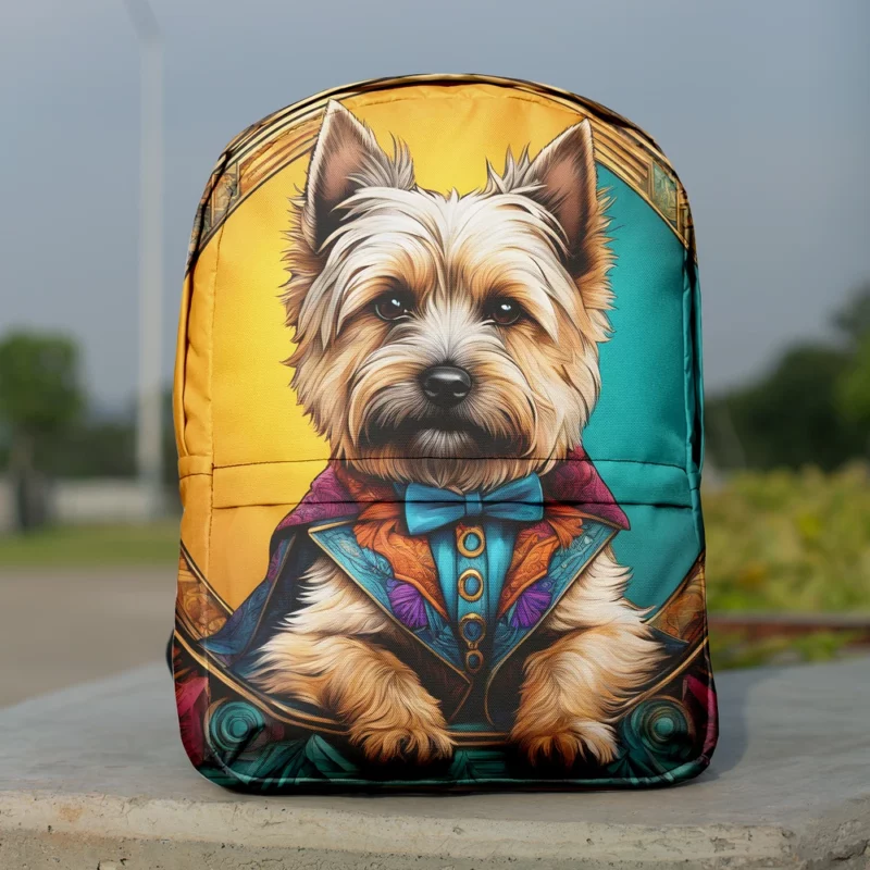 Cairn Terrier Spirit Dog Zestful Energy Minimalist Backpack
