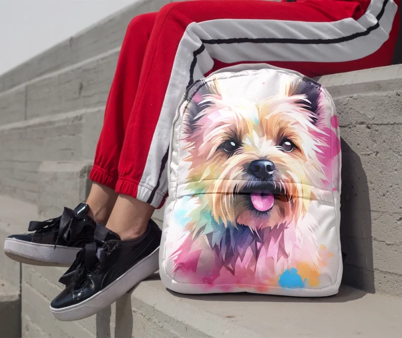 Cairn Terrier Whimsy Dog Playful Presence Minimalist Backpack 1