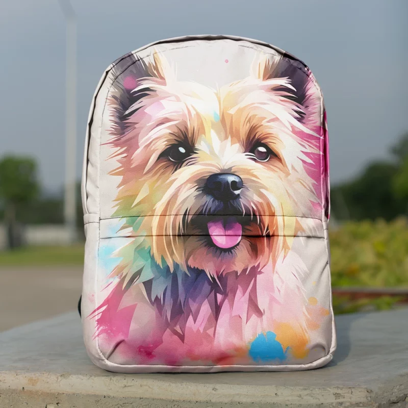Cairn Terrier Whimsy Dog Playful Presence Minimalist Backpack
