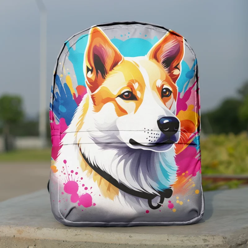 Canaan Dog Elegance Graceful Companion Minimalist Backpack