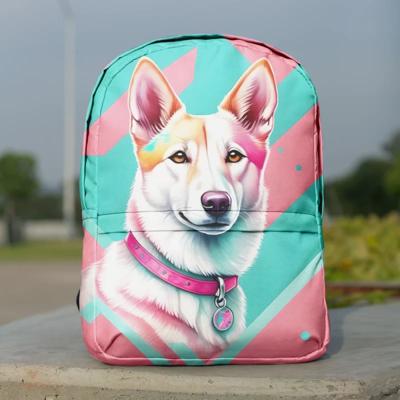 Canaan Dog Noble Gaze Majestic Canine Minimalist Backpack