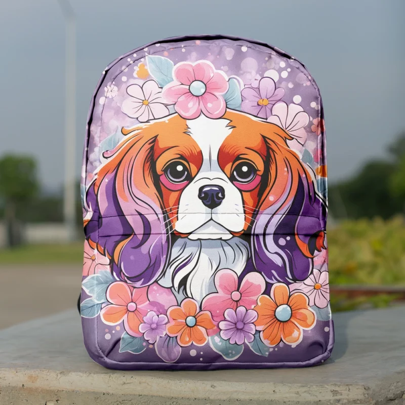Cavalier King Charles Spaniel Elegance Dog Grace Minimalist Backpack
