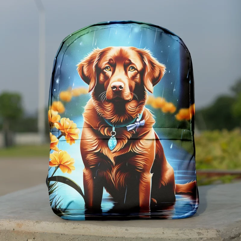 Chesapeake Bay Retriever Dog Vigilance Minimalist Backpack