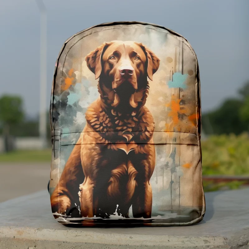 Chesapeake Bay Retriever Essence Dog Gaze Minimalist Backpack