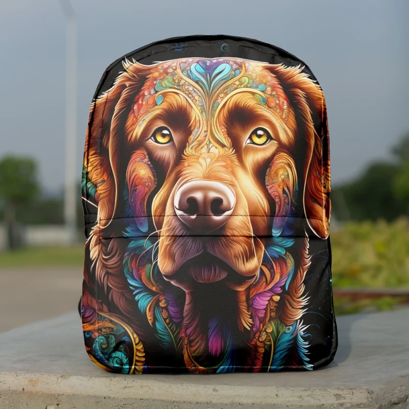 Chesapeake Bay Watchful Eyes Alert Dog Minimalist Backpack