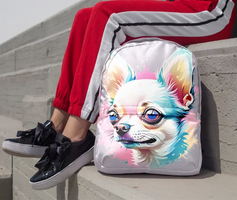 Chic Chihuahua Charm Ideal Teen Companion Minimalist Backpack 1