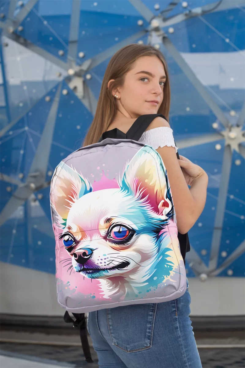 Chic Chihuahua Charm Ideal Teen Companion Minimalist Backpack 2
