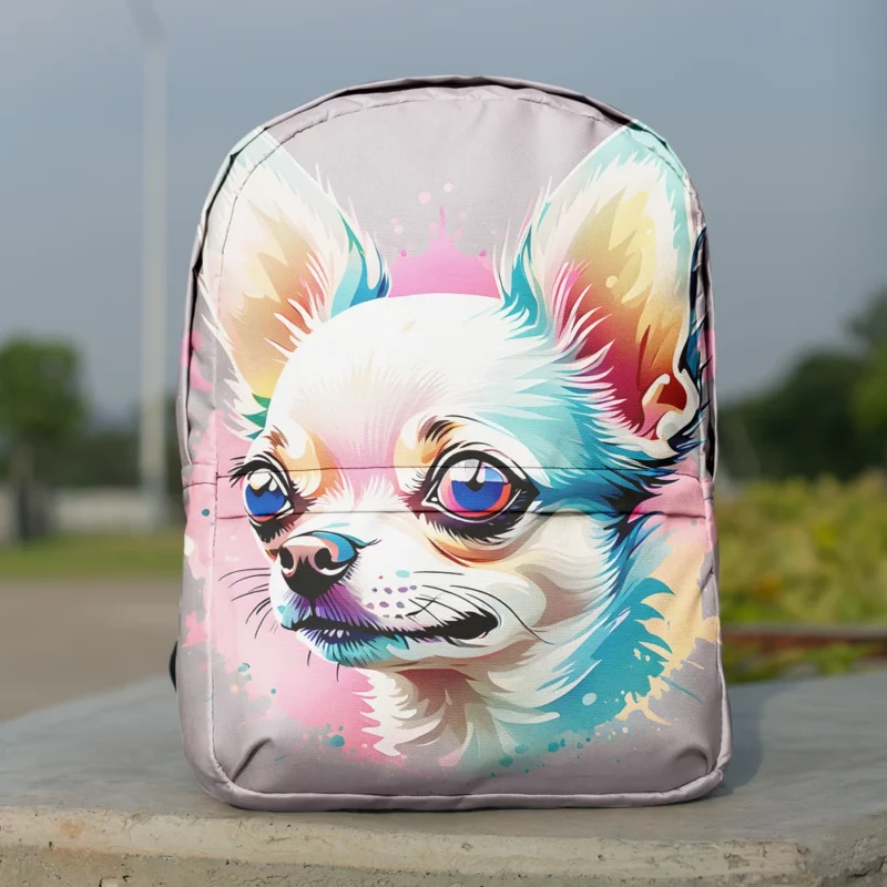 Chic Chihuahua Charm Ideal Teen Companion Minimalist Backpack