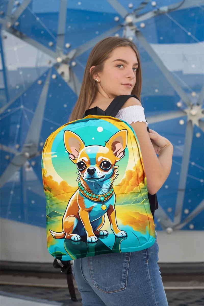 Chihuahua Teen Spirit Lively Companion Minimalist Backpack 2