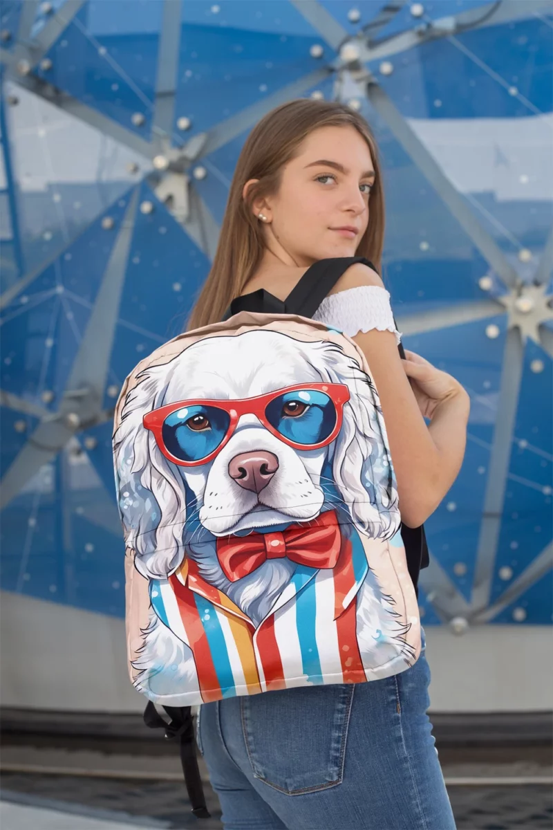 Clumber Spaniel Warmth Teen Present Delight Minimalist Backpack 2