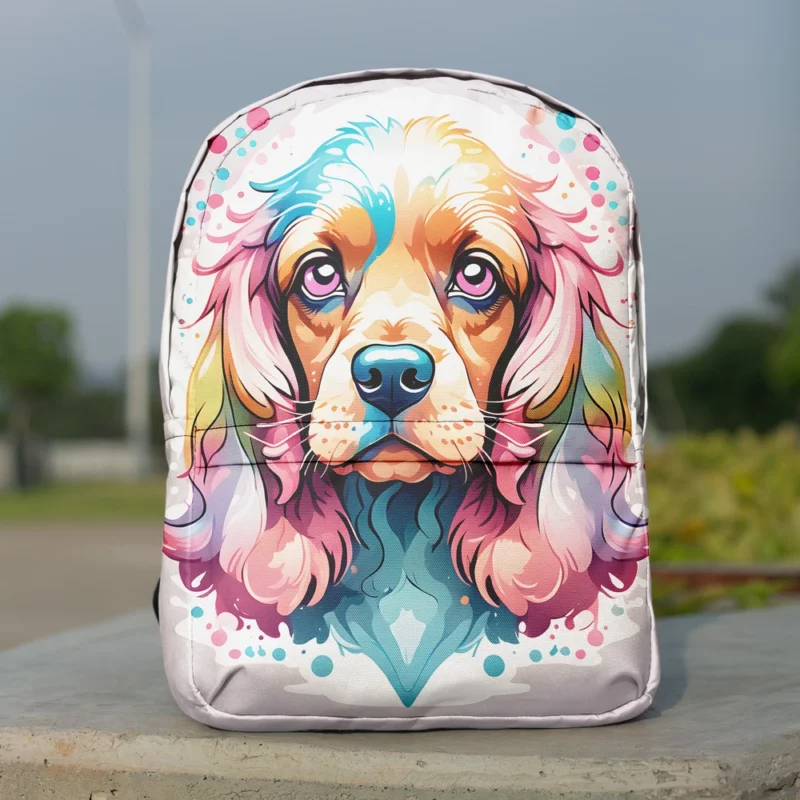 Cocker Spaniel Pup Teen Birthday Surprise Minimalist Backpack