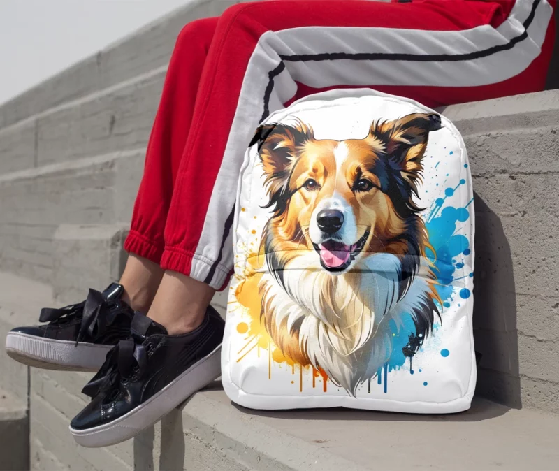 Collie Rough and Smooth Birthday Bond Teen Companion Minimalist Backpack 1