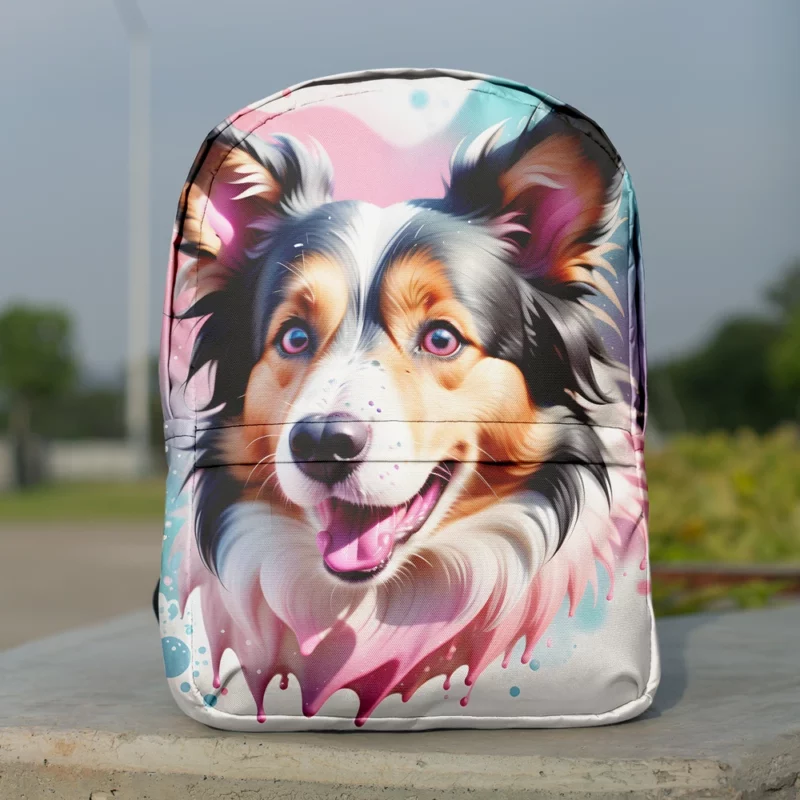 Collie Rough and Smooth Love Teen Heartfelt Gift Minimalist Backpack
