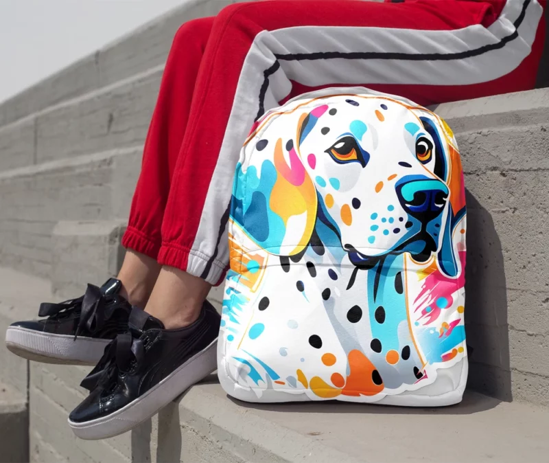 Dalmatian Delight Teen Joyful Surprise Minimalist Backpack 1