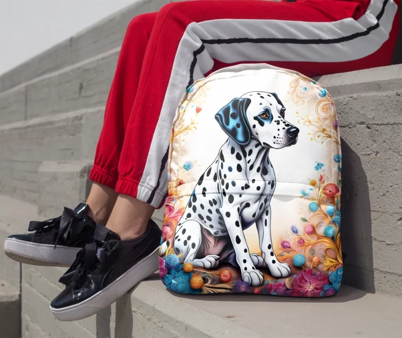 Dalmatian Elegance Teen Stylish Gift Minimalist Backpack 1