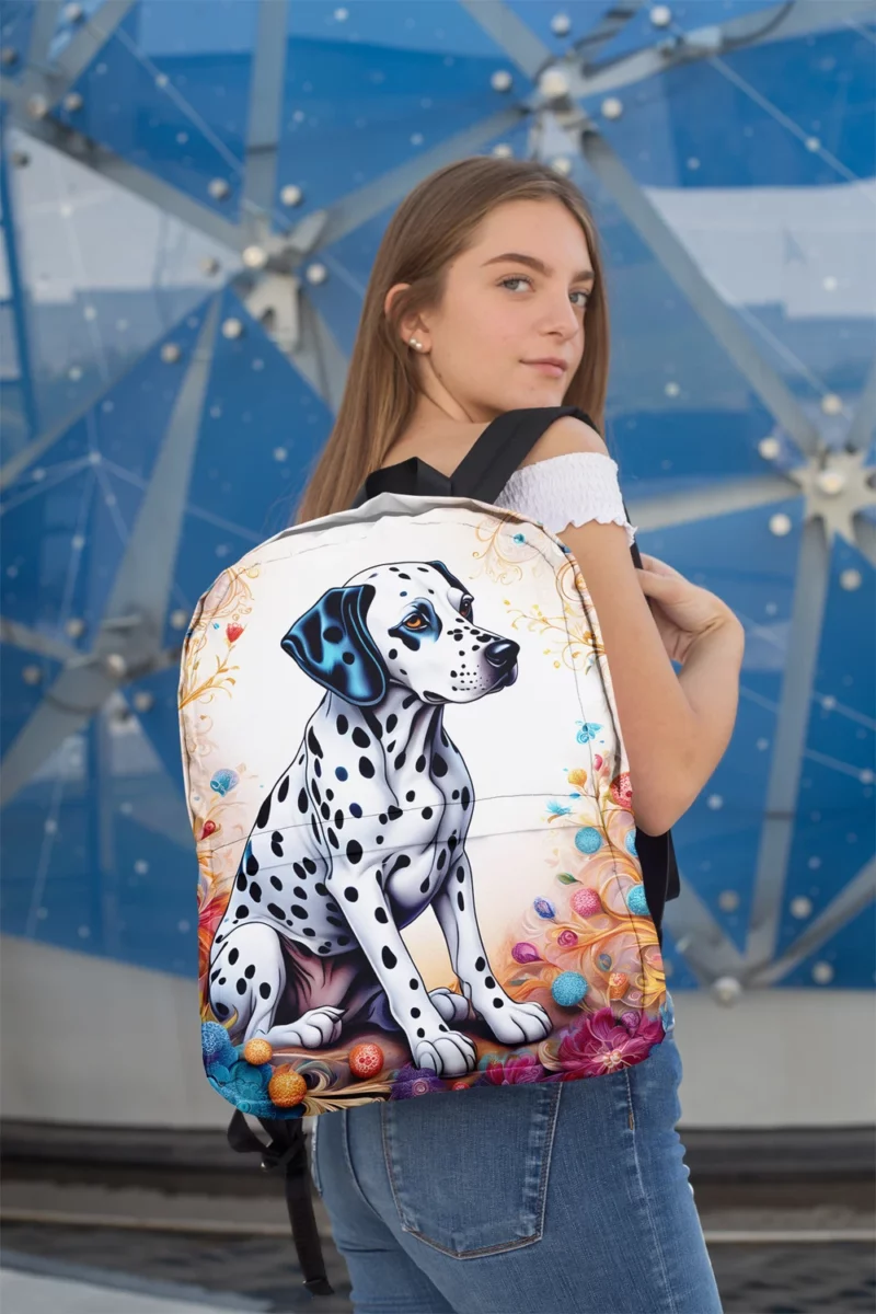 Dalmatian Elegance Teen Stylish Gift Minimalist Backpack 2