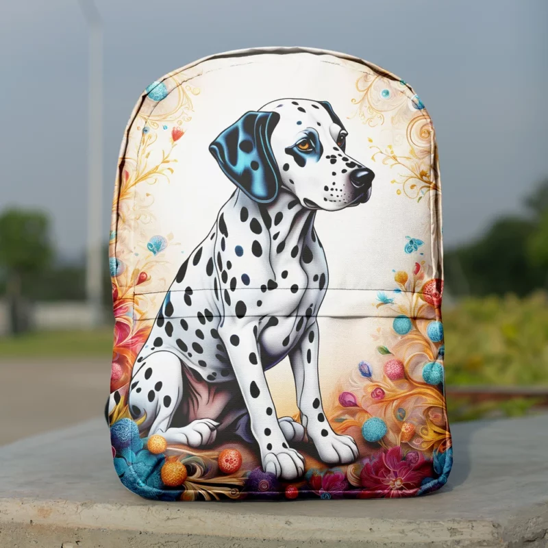 Dalmatian Elegance Teen Stylish Gift Minimalist Backpack