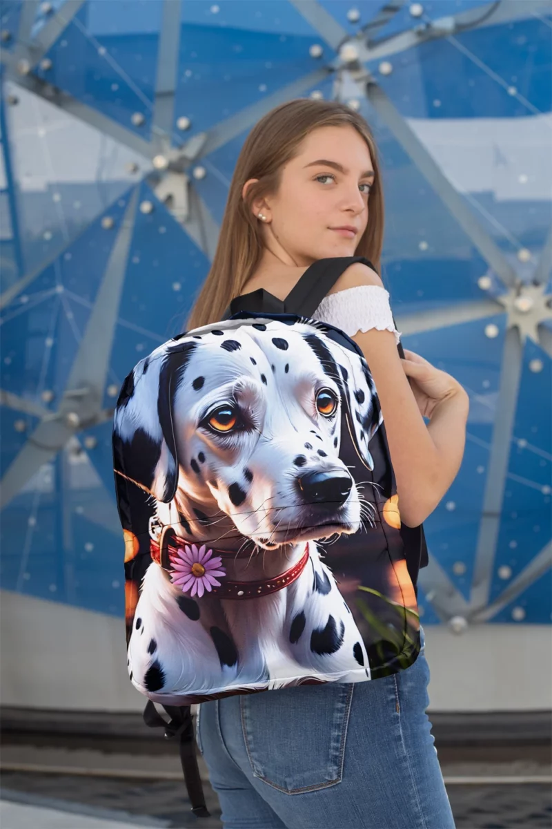 Dalmatian Pup Teen Birthday Surprise Minimalist Backpack 2