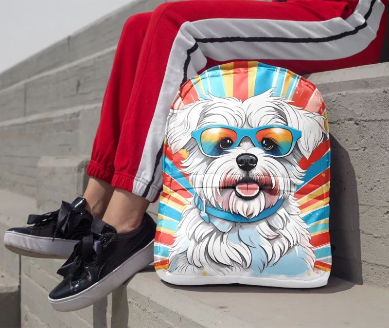 Dandie Dinmont Terrier Delight Teen Joyful Surprise Minimalist Backpack 1