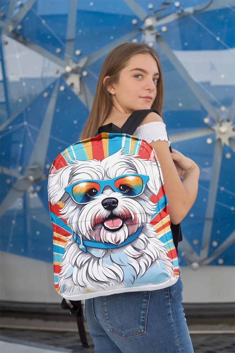 Dandie Dinmont Terrier Delight Teen Joyful Surprise Minimalist Backpack 2
