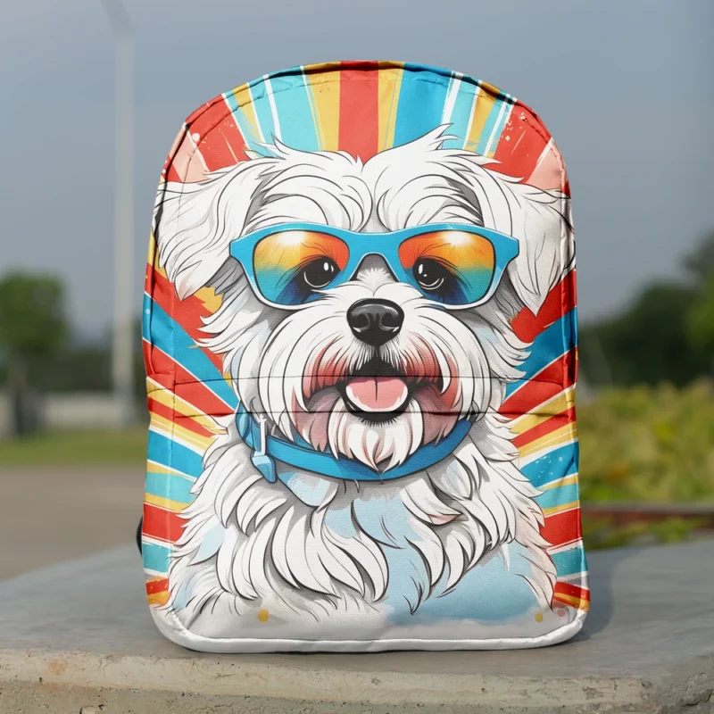 Dandie Dinmont Terrier Delight Teen Joyful Surprise Minimalist Backpack