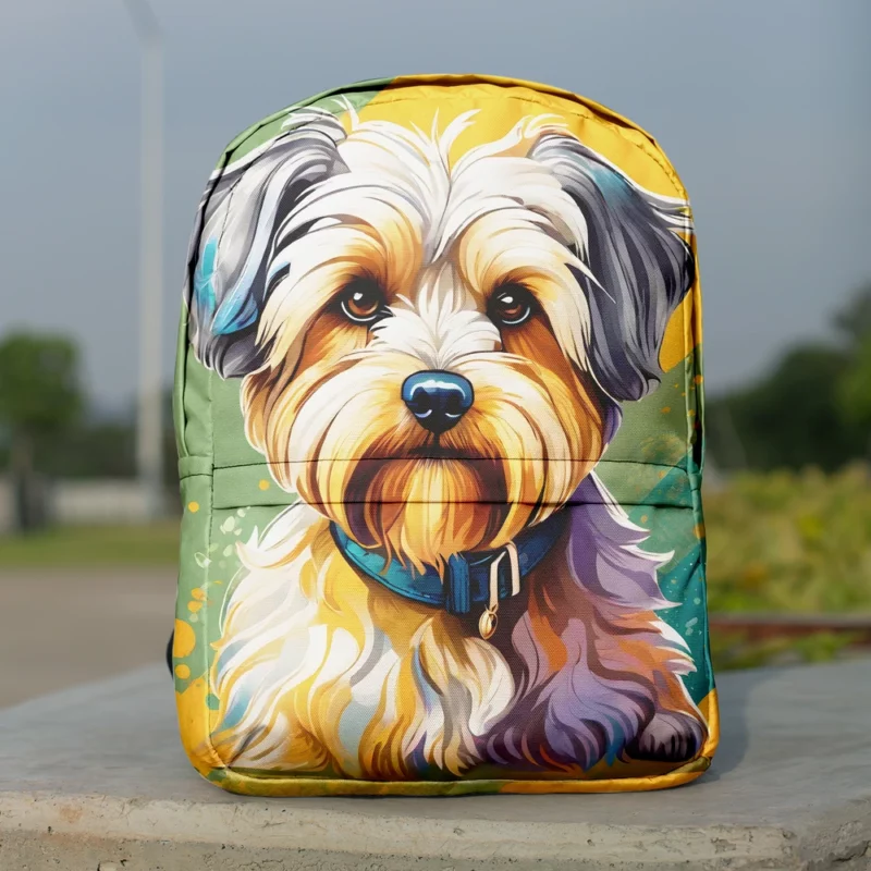 Dandie Dinmont Terrier Playful Charm Teen Joy Minimalist Backpack