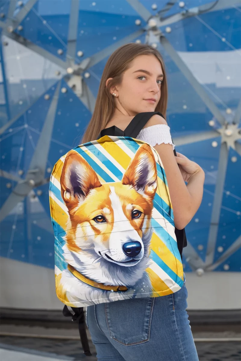 Devoted Canaan Dog Companion Loyal Friend Minimalist Backpack 2
