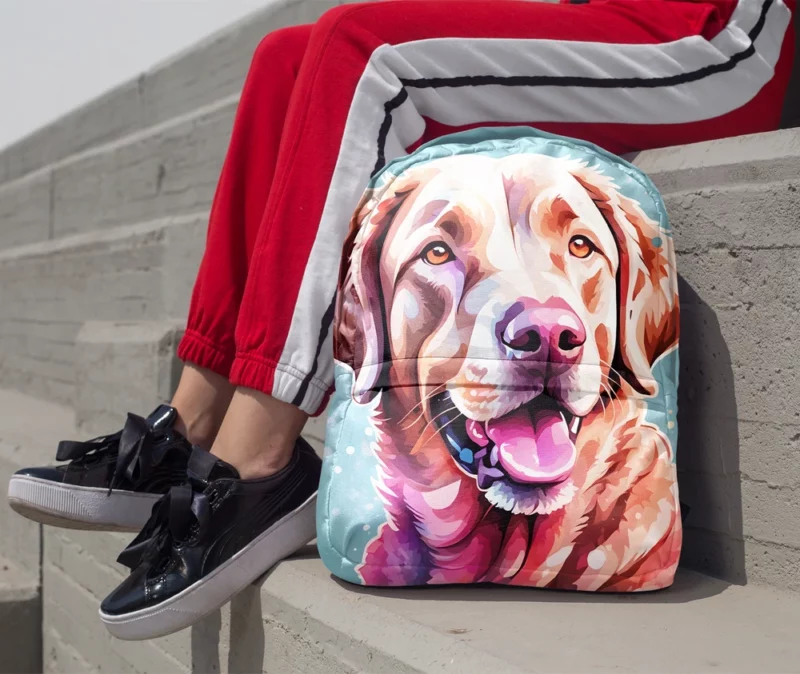 Devoted Chesapeake Bay Retriever Loyal Dog Companion Minimalist Backpack 1