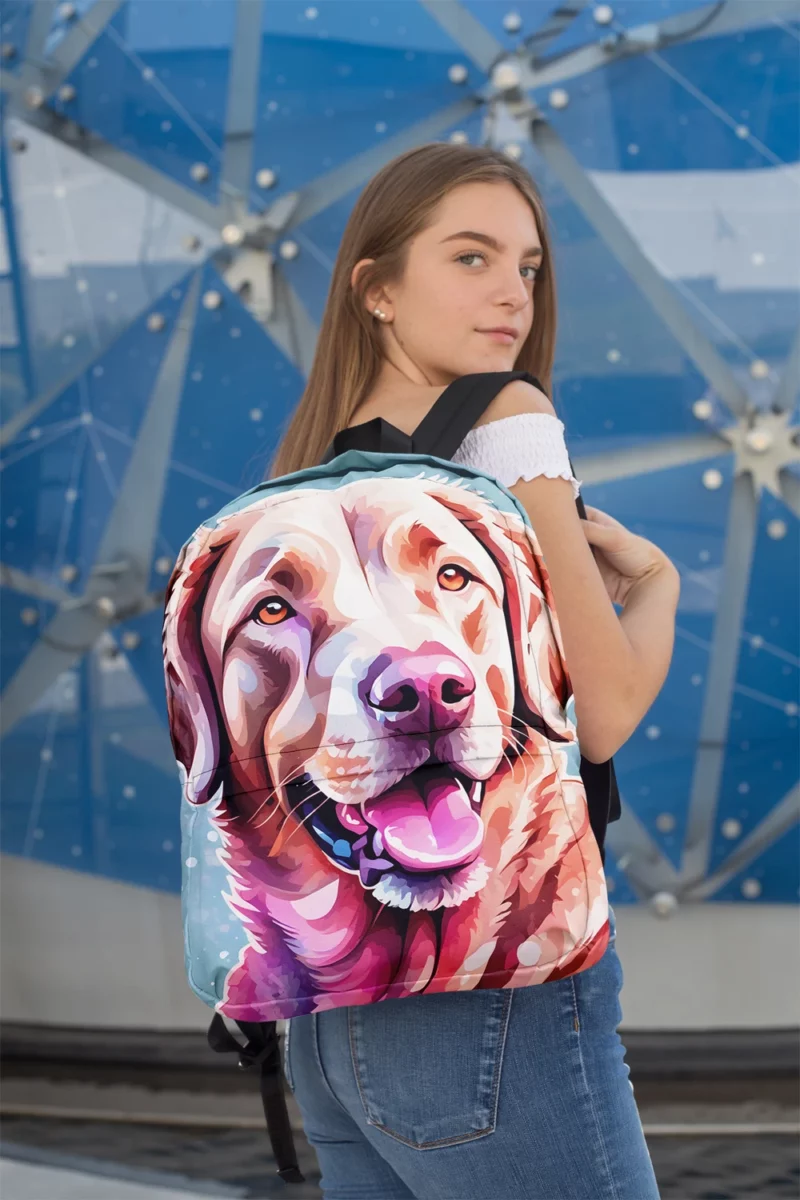 Devoted Chesapeake Bay Retriever Loyal Dog Companion Minimalist Backpack 2