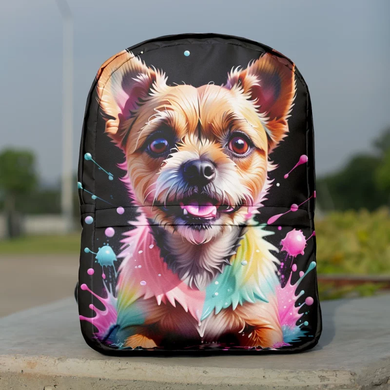 Dynamic Border Terrier Dog Performer Minimalist Backpack
