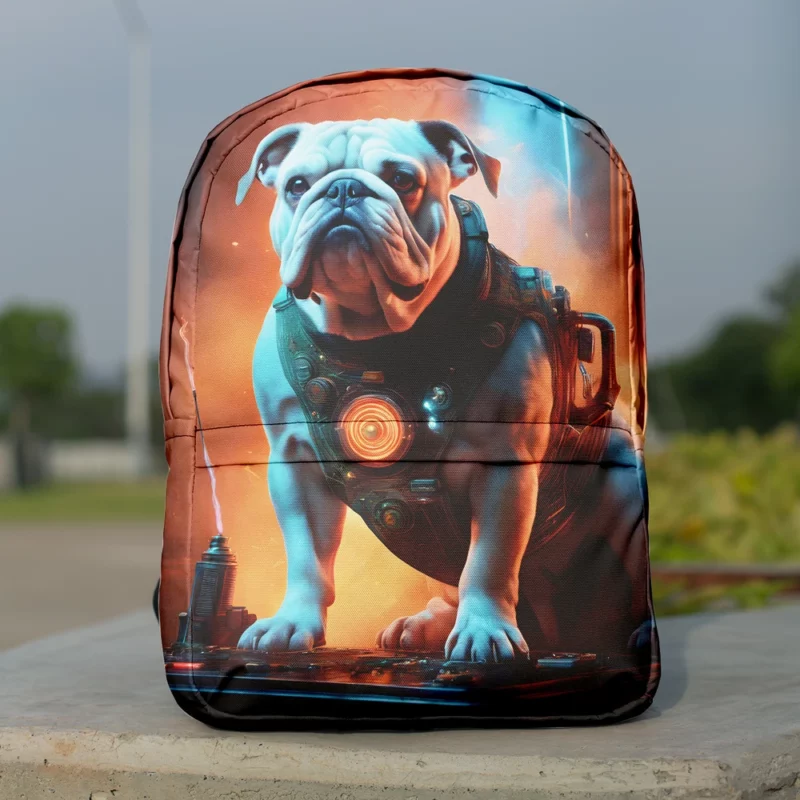 Endearing Bulldog Dog Loyal Friend Minimalist Backpack