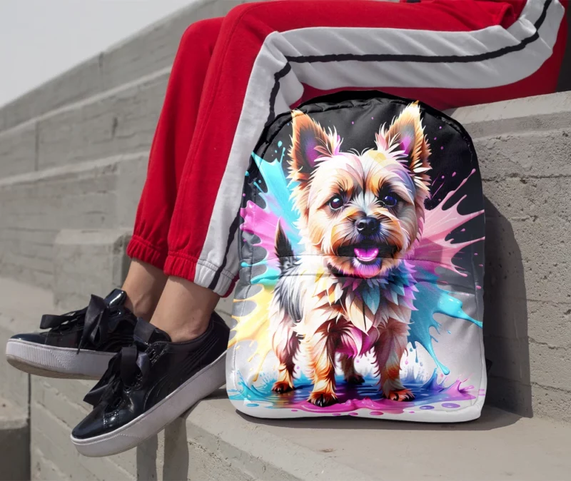 Endearing Cairn Terrier Beloved Dog Minimalist Backpack 1