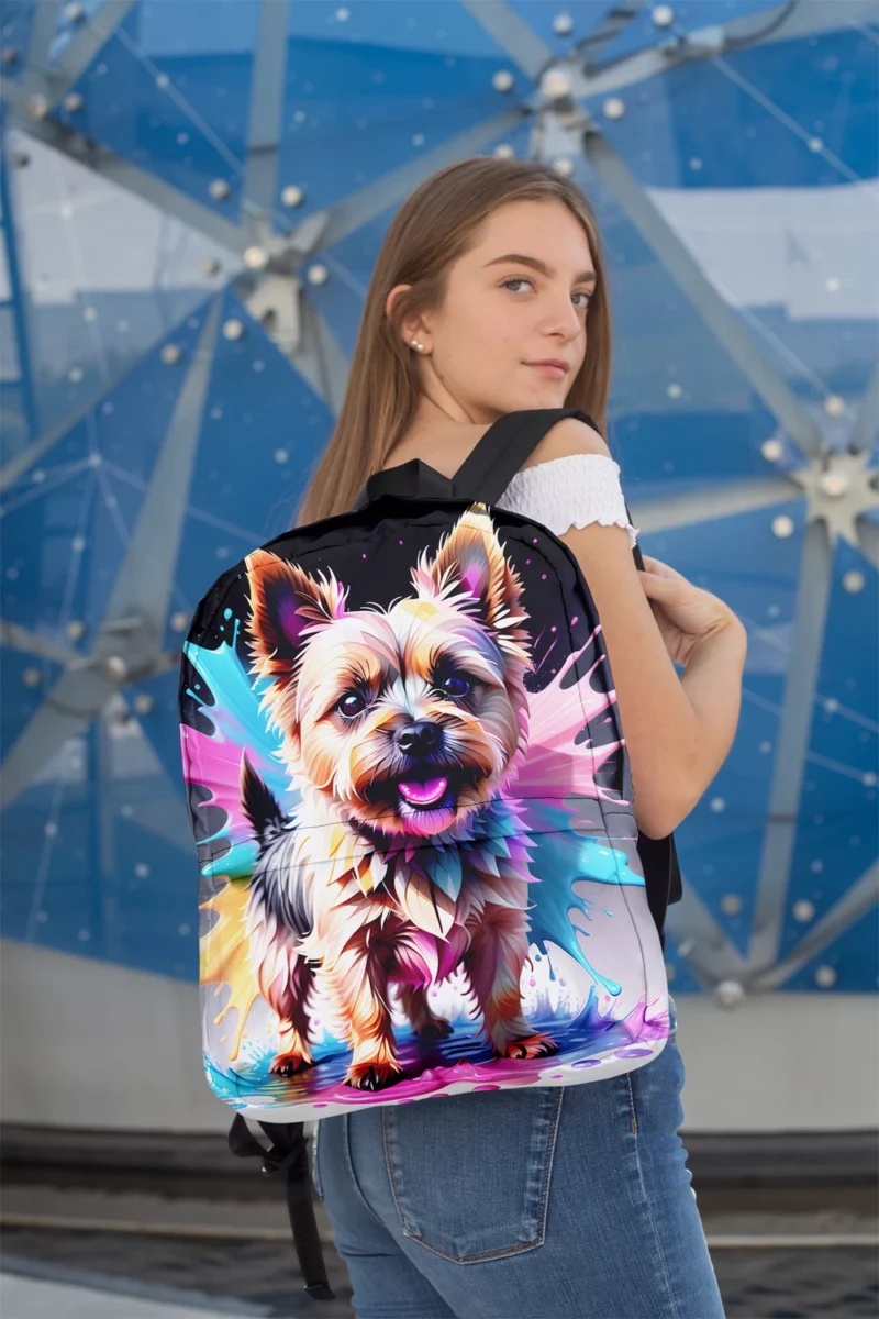 Endearing Cairn Terrier Beloved Dog Minimalist Backpack 2