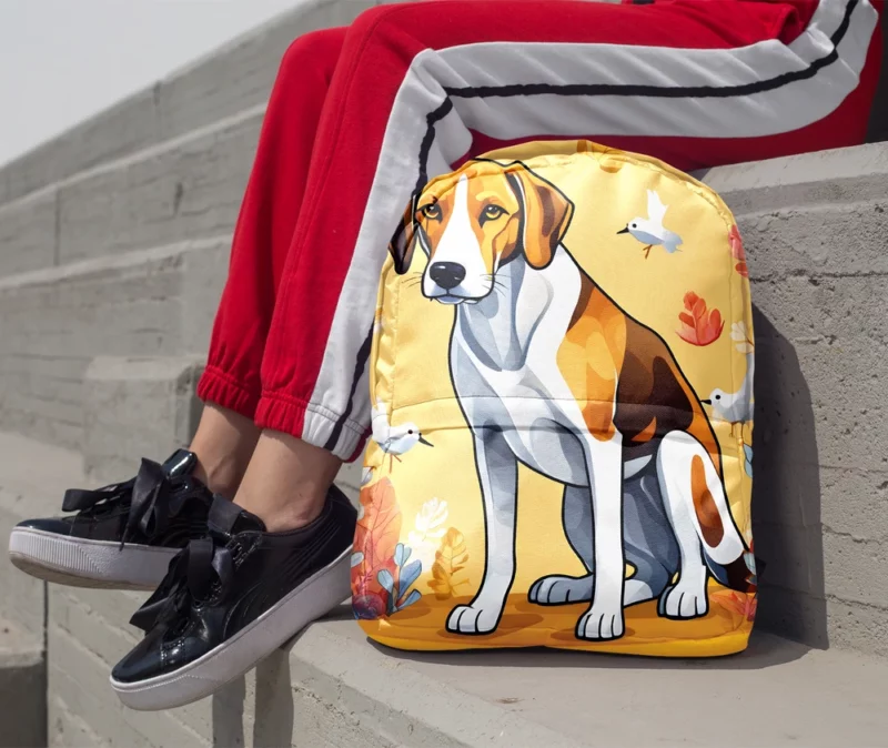 English Foxhound Birthday Bond Teen Companion Minimalist Backpack 1