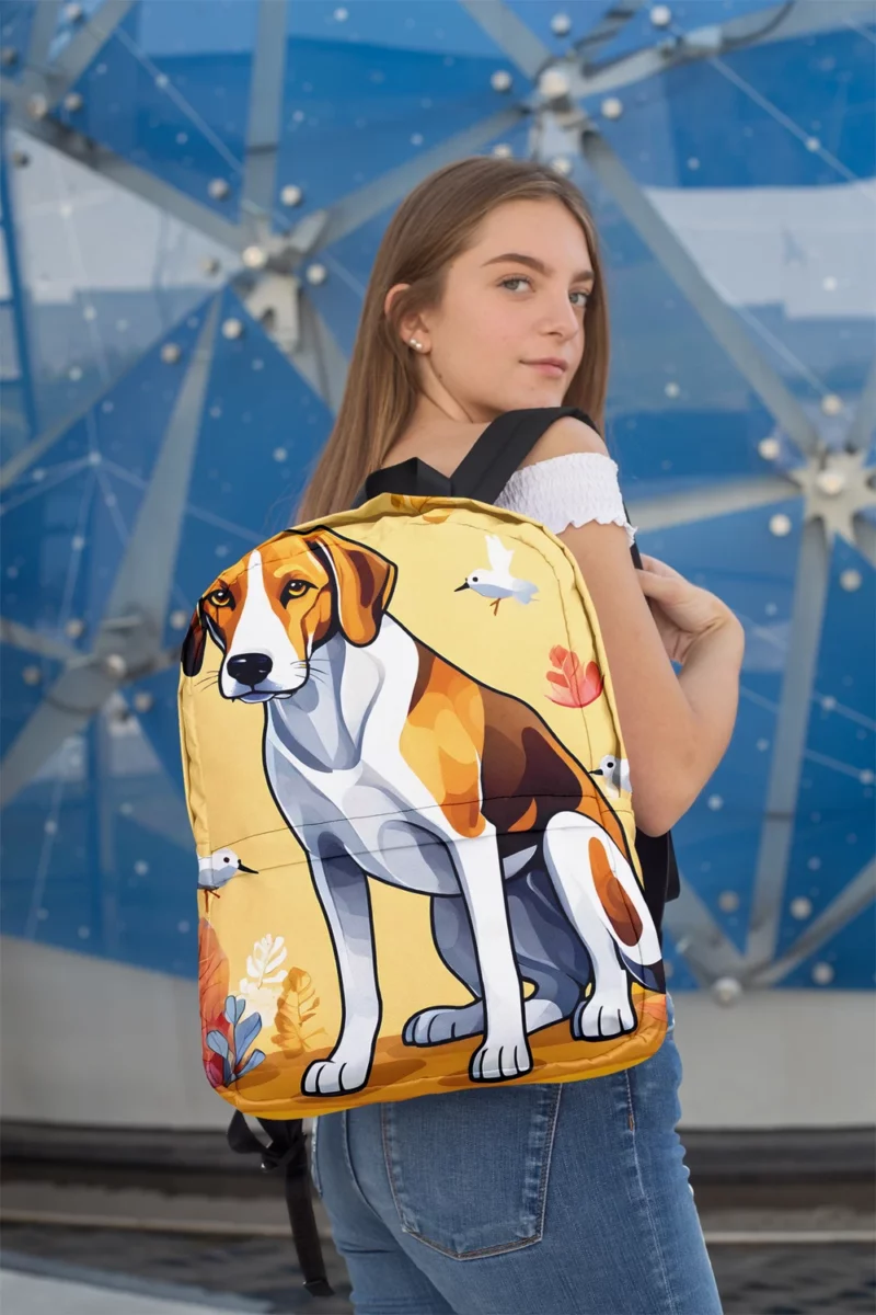 English Foxhound Birthday Bond Teen Companion Minimalist Backpack 2