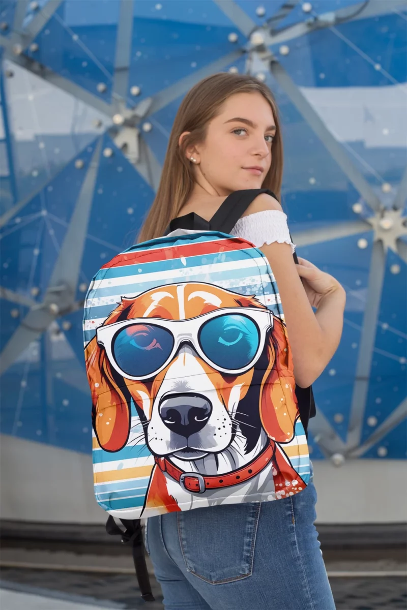 English Foxhound Love Teen Heartfelt Gift Minimalist Backpack 2