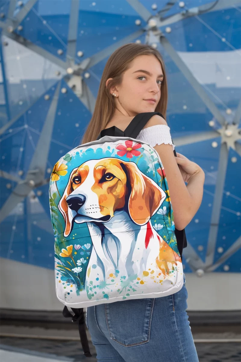 English Foxhound Playful Charm Teen Joy Minimalist Backpack 2