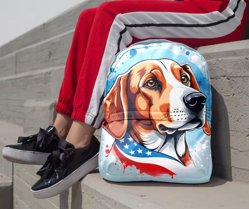 Finnish Hound Pup Teen Birthday Surprise Minimalist Backpack 1