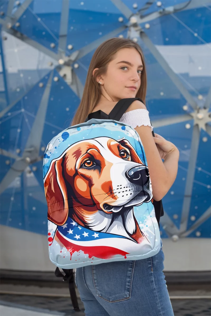 Finnish Hound Pup Teen Birthday Surprise Minimalist Backpack 2