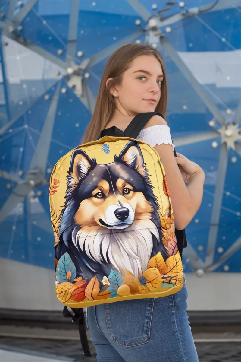 Finnish Lapphund Dog Delight Teen Joyful Surprise Minimalist Backpack 2