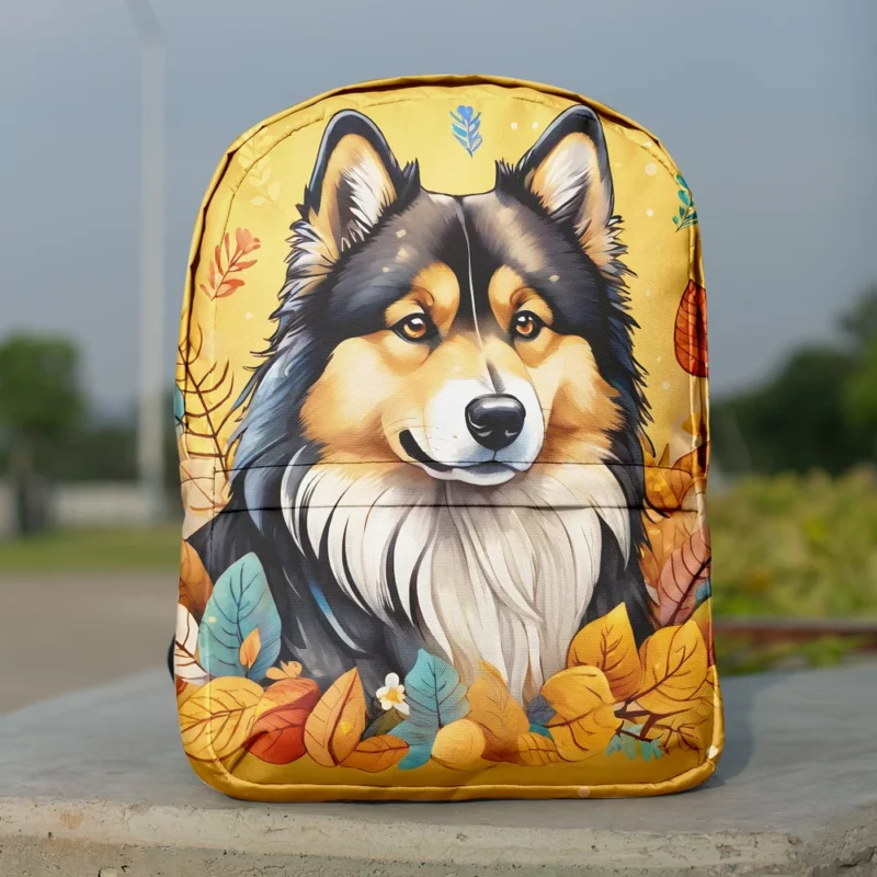 Finnish Lapphund Dog Delight Teen Joyful Surprise Minimalist Backpack