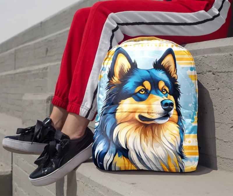Finnish Lapphund Love Teen Heartfelt Gift Minimalist Backpack 1