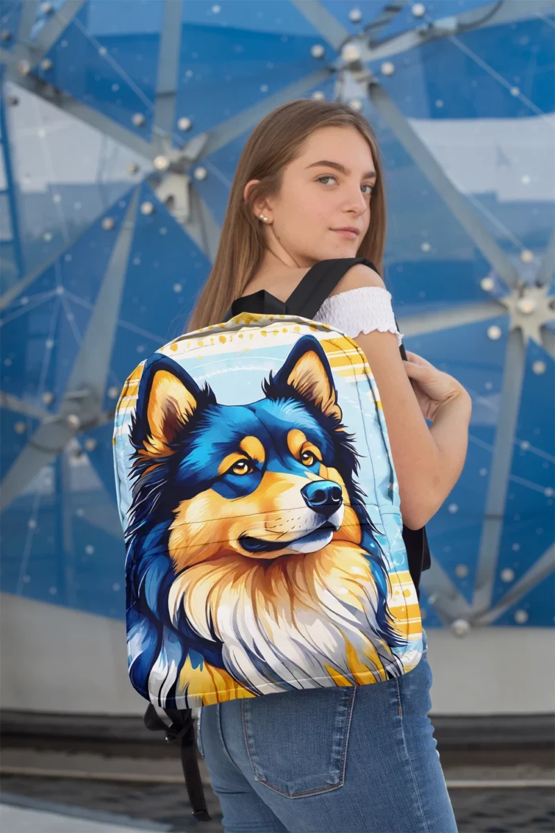 Finnish Lapphund Love Teen Heartfelt Gift Minimalist Backpack 2