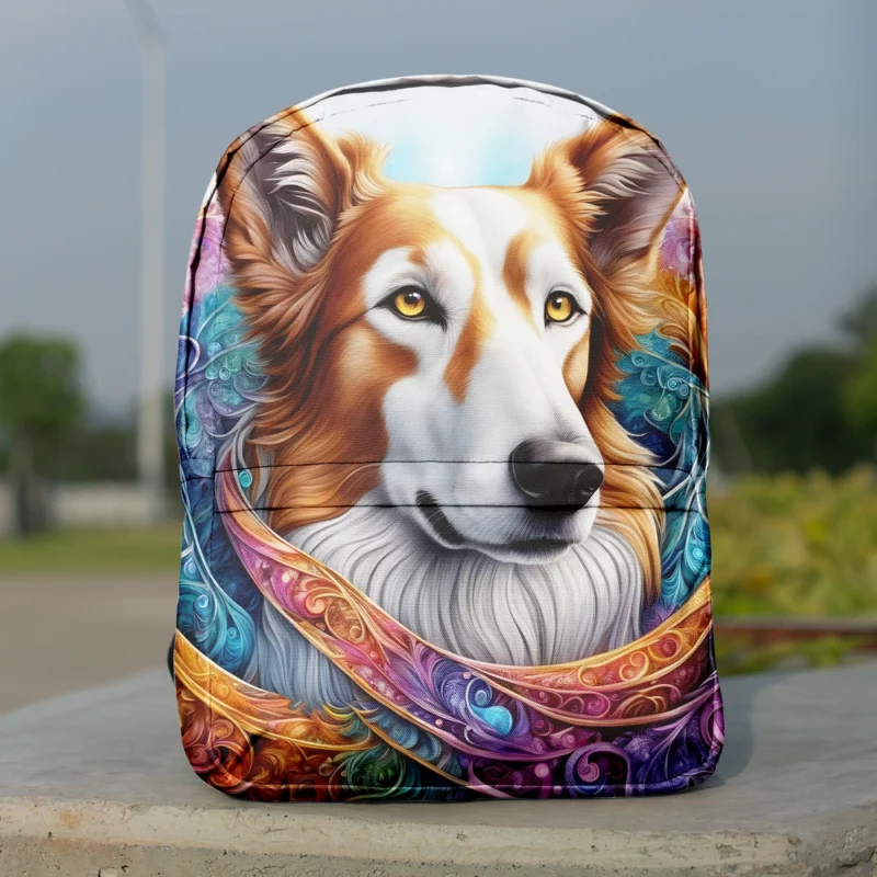 Intelligent Borzoi Dog Explorer Minimalist Backpack