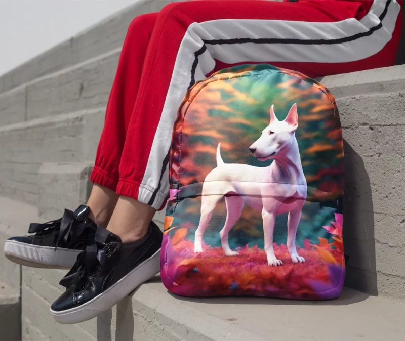 Intelligent Bull Terrier Dog Explorer Minimalist Backpack 1