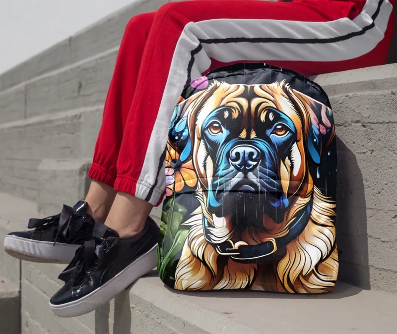 Majestic Bullmastiff Portrait Noble Dog Minimalist Backpack 1