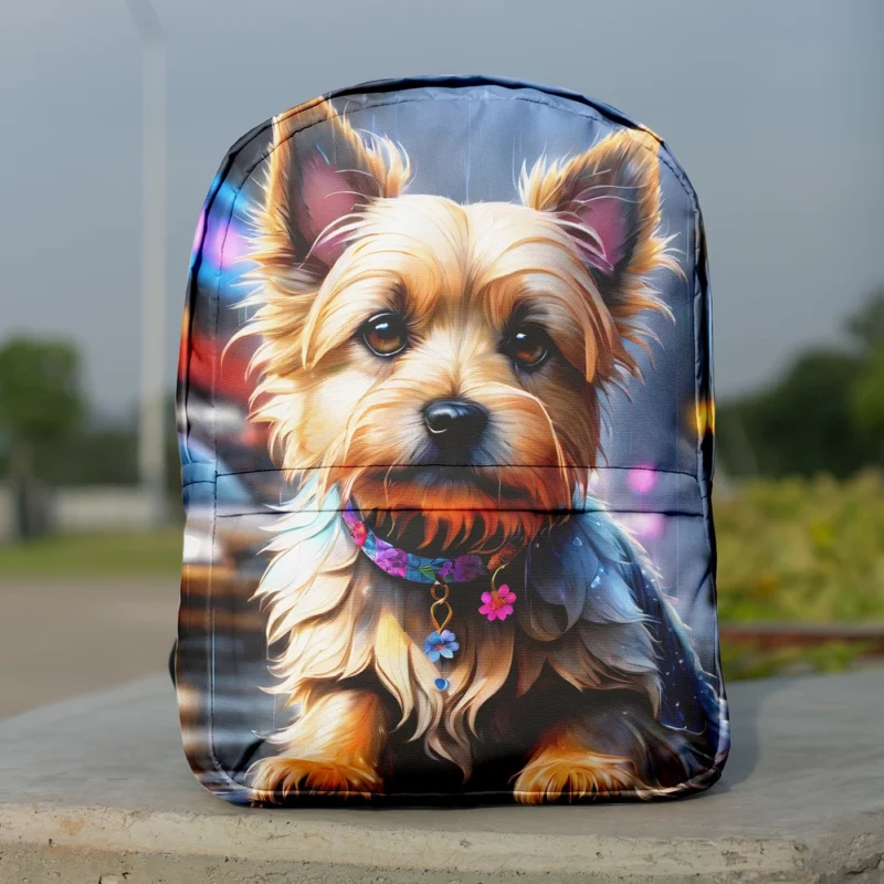 Sprightly Cairn Terrier Dog Joyful Spirit Minimalist Backpack