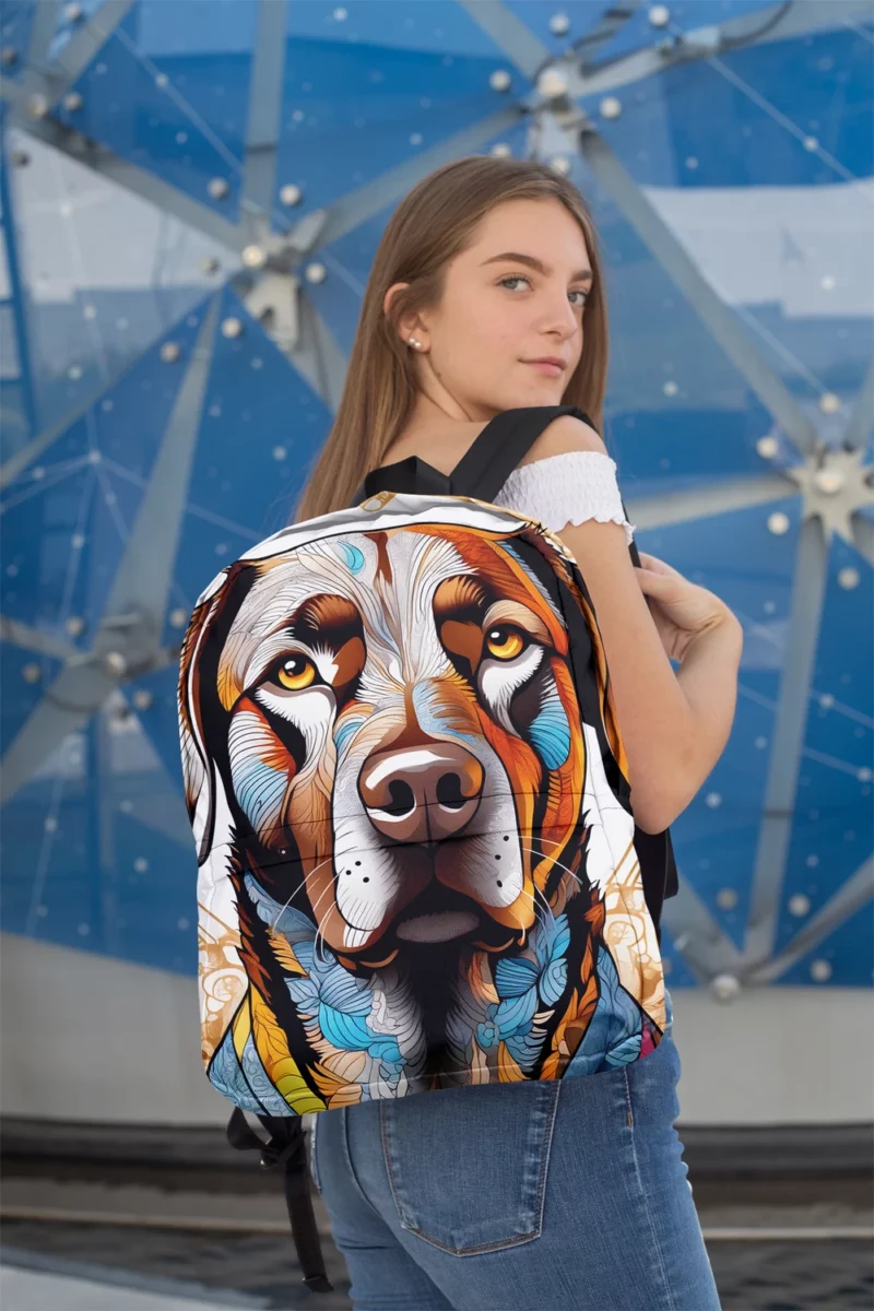 Strong Chesapeake Bay Retriever Dog Presence Minimalist Backpack 2