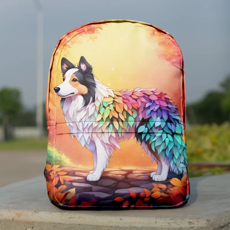 Teen Best Friend Collie Rough and Smooth Magic Minimalist Backpack