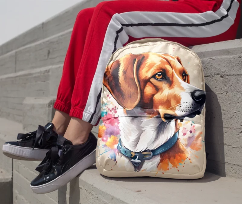 Teen Best Friend English Foxhound Delight Minimalist Backpack 1